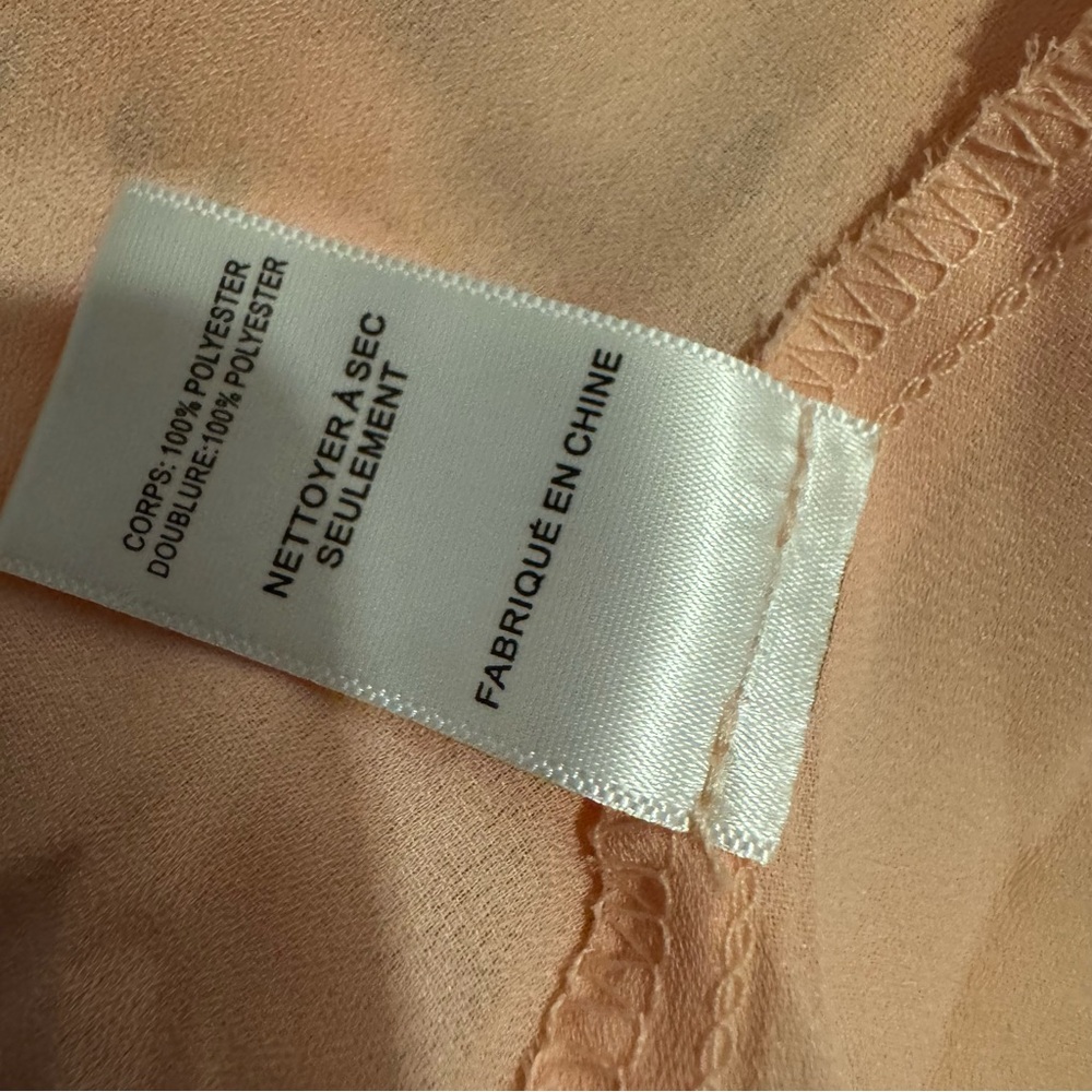 ASTR The Label Lunaria Pleated Midi Dress Orange Green Floral Chiffon Size M - Picture 10 of 15